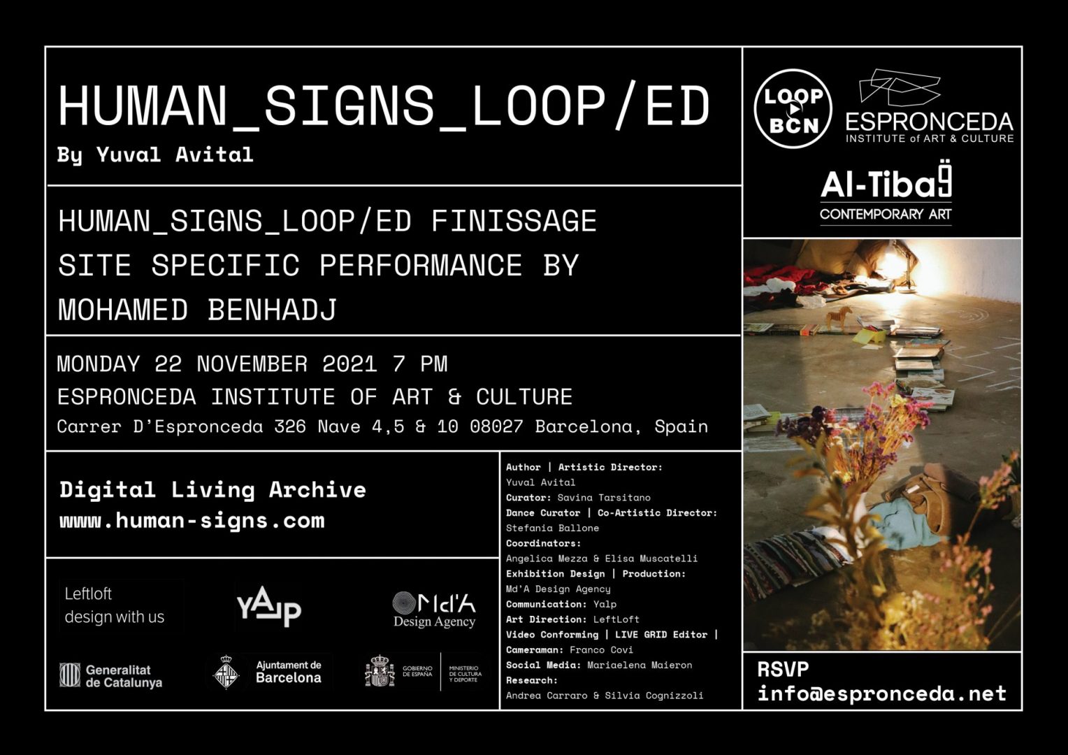 Read more about the article Finissage HUMAN SIGNS LOOP/ED, LOOP Festival Barcelona